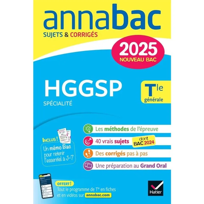 HGGSP TLE - ANNABAC 2025 - GÉNÉRALE SPÉCIALITÉ