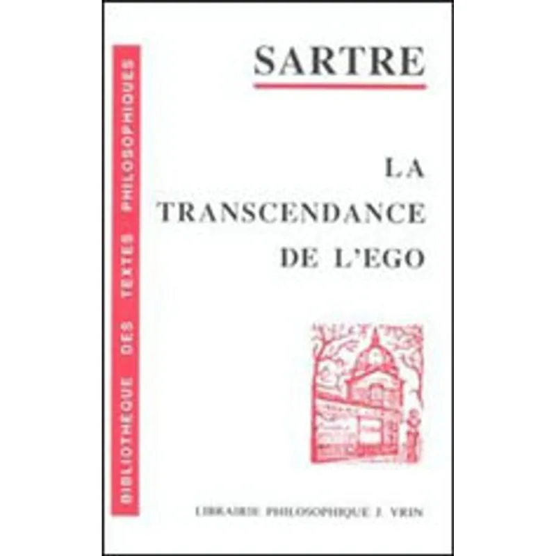 TRANSCENDANCE DE L EGO, LA
