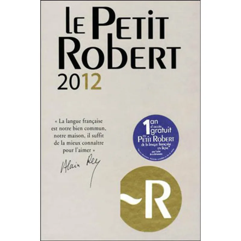 PETIT ROBERT 2012, LE (EDITION 60 ANS)