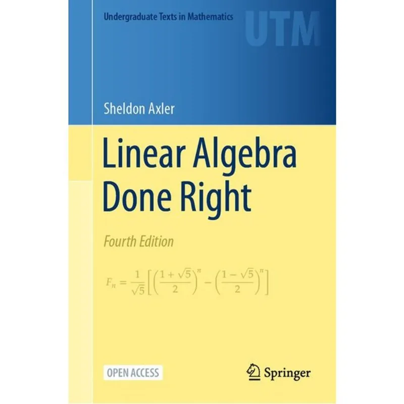 LINEAR ALGEBRA DONE RIGHT