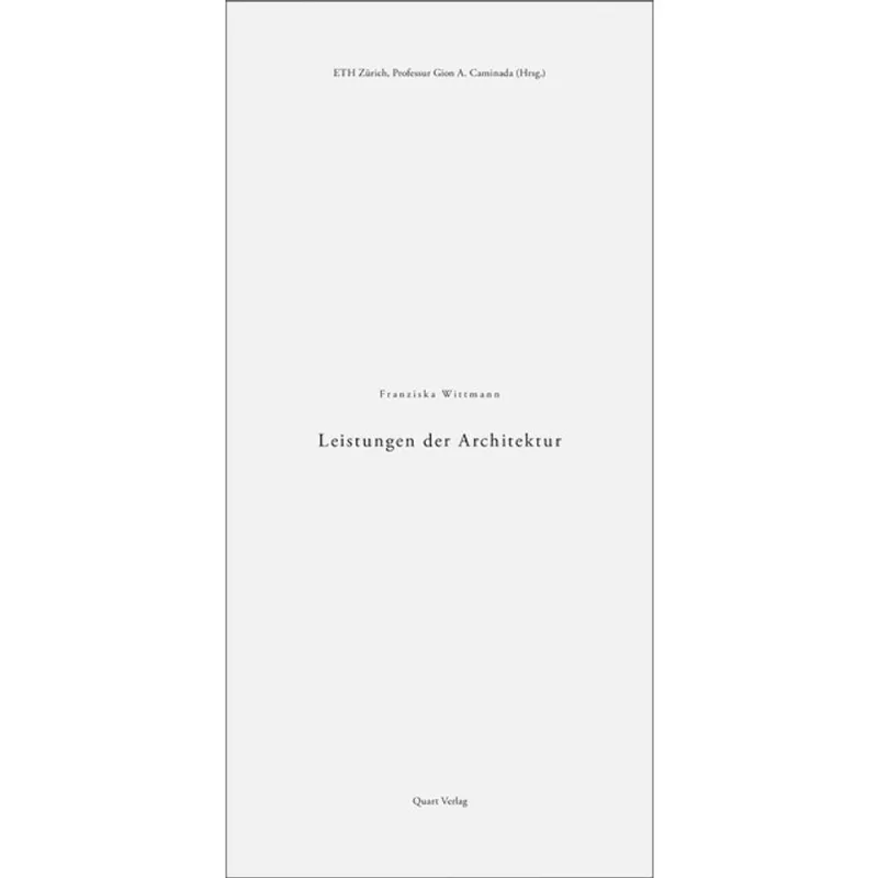 LEISTUNGEN DER ARCHITEKTUR
