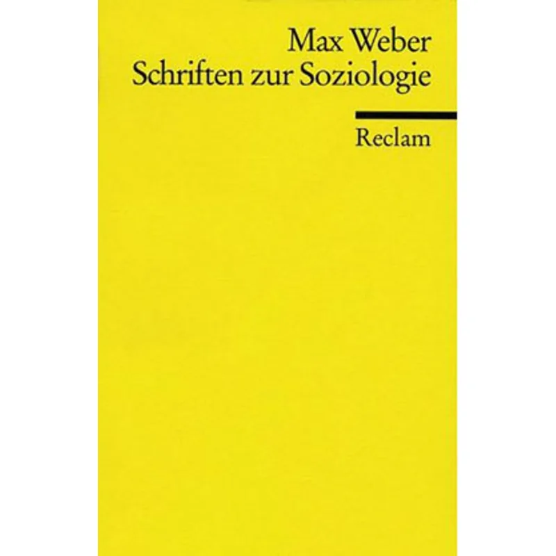 SCHRIFTEN ZUR SOZIOLOGIE