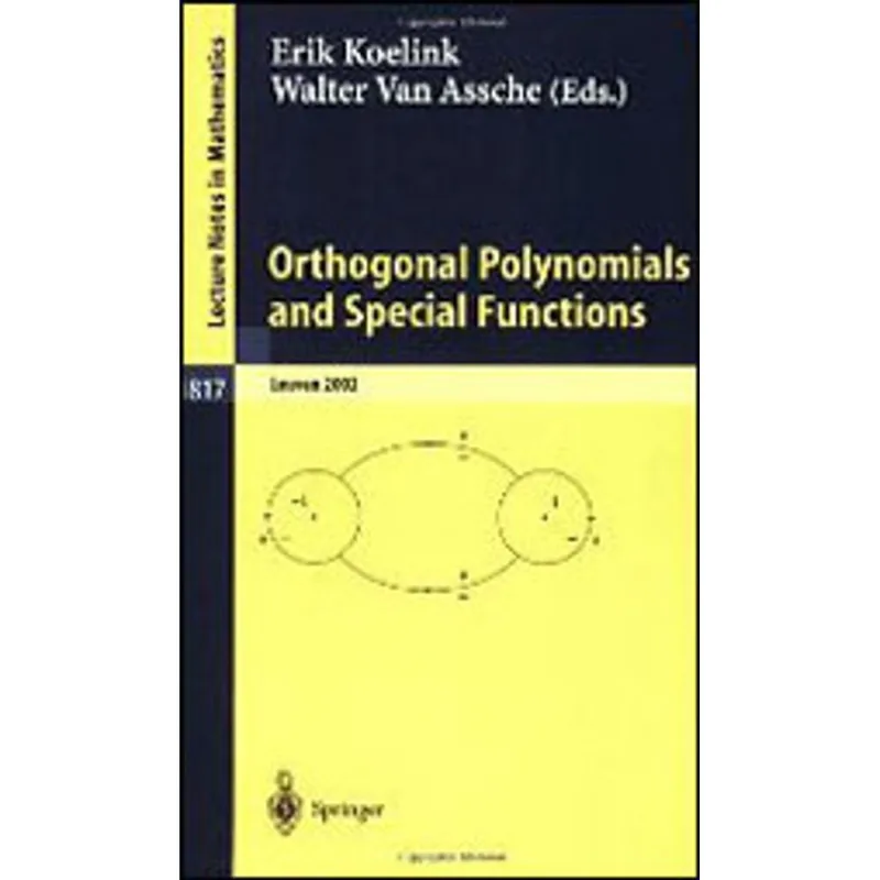 ORTHOGONAL POLYNOMIALS AND SPECIAL FUNCTIONS