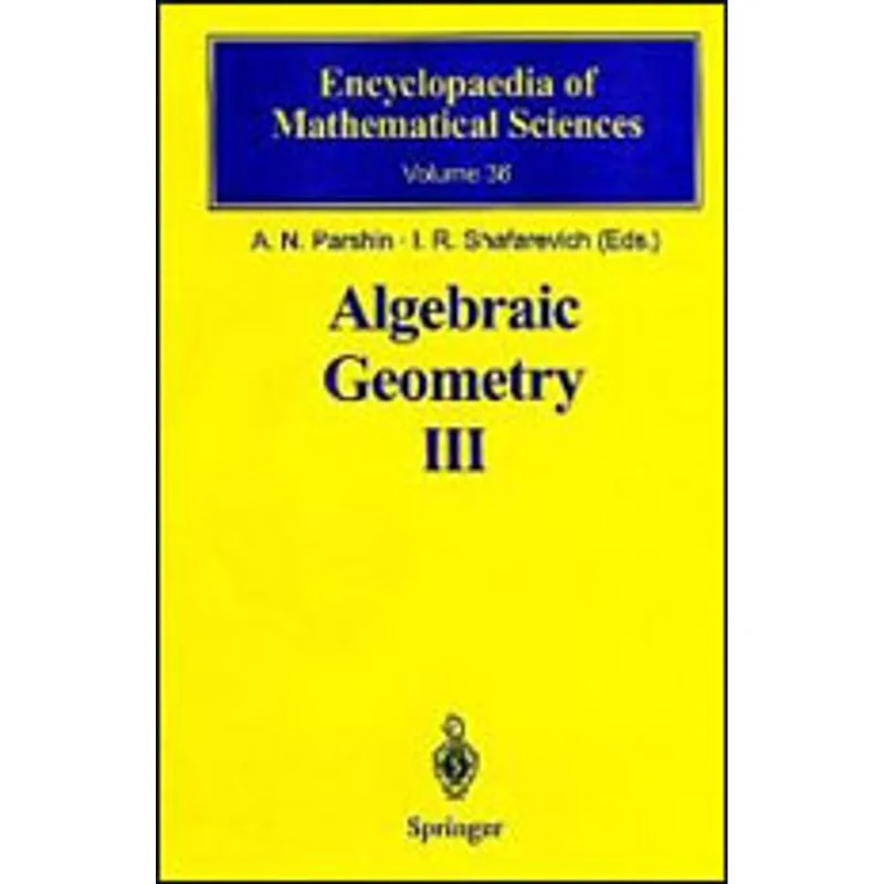 ALGEBRAIC GEOMETRY III