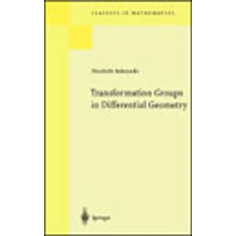 TRANSFORMATION GROUPS IN DIFFERENTIAL GEOMETRY