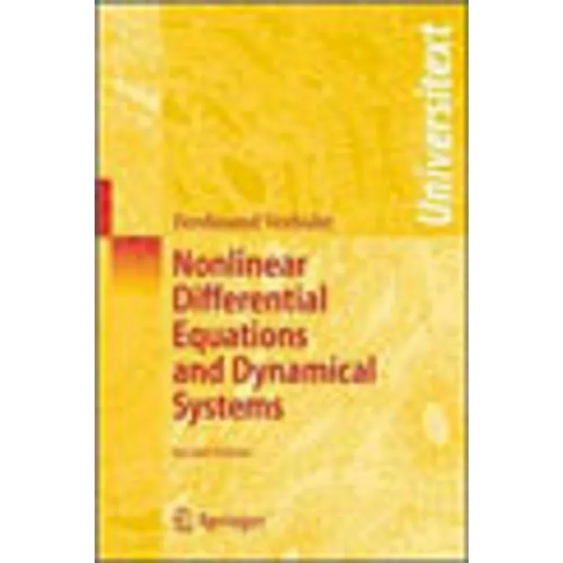 NONLINEAR DIFFERENTIAL EQUATIONS AND DYNAMICAL SYSTEMS