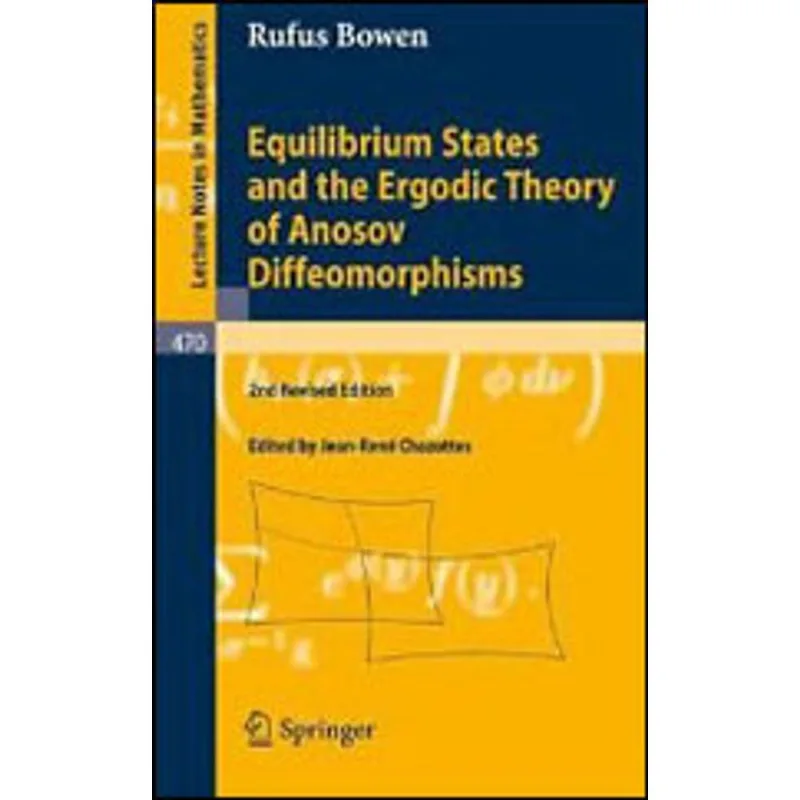 EQUILIBRIUM STATES AND THE ERGODIC THEORY OF ANOSOV DIFFEOMORPHISMS