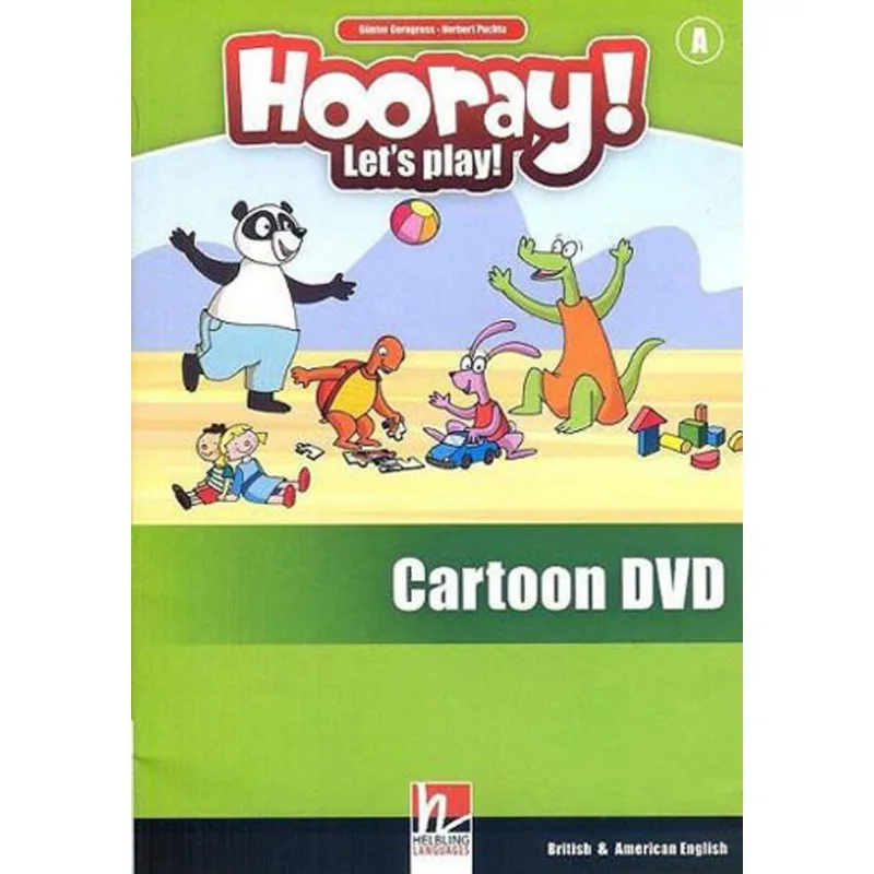HOORAY! LET'S PLAY! CARTOON DVD - LEVEL A - AMERICAN AND BRITISH VERSION