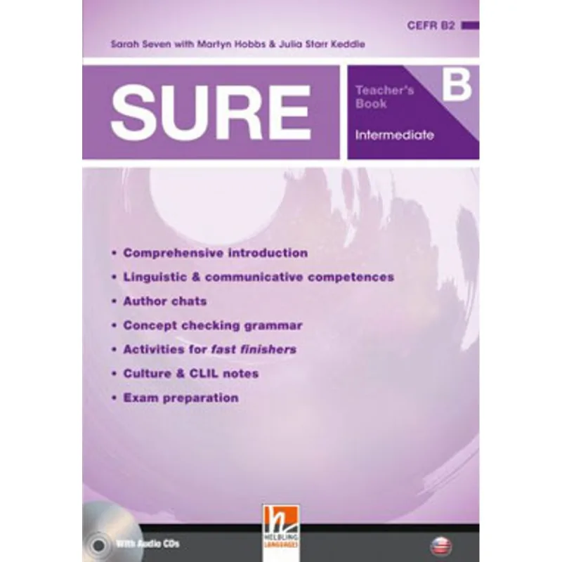 SURE - INTERMEDIATE - LEVEL B - TEACHER'S BOOK + 2 CLASS AUDIO CDS - AMERICAN ENGLISH
