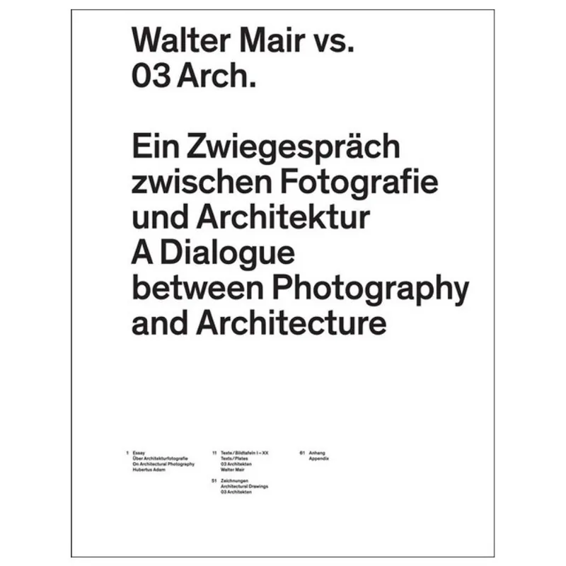 WALTER MAIR VS. 03 ARCH.