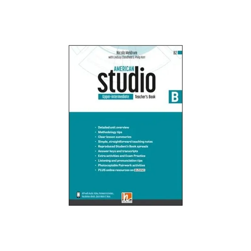 AMERICAN STUDIO UPPER-INTERMEDIATE - TEACHER'S BOOK B + E-ZONE RESOURCES + MEDIA APP