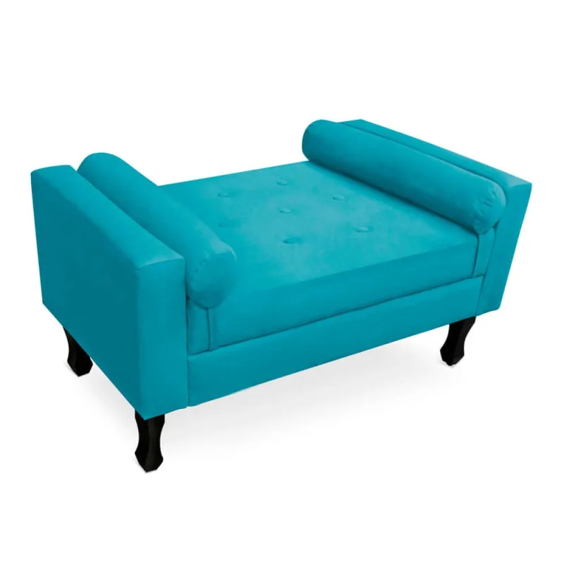 Calçadeira Baú Felix Solteiro 120cm Suede - Não Disponível