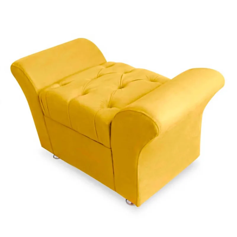 Calçadeira Baú Veneza Solteiro 90cm Suede - Não Disponível