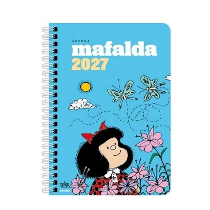 2027 AGENDA MAFALDA ANILHADA MÓDULOS CELESTE EM ESPANHOL