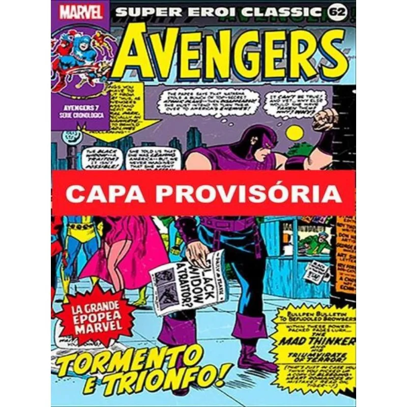 COLEÇÃO CLÁSSICA MARVEL VOL. 62 - VINGADORES 07