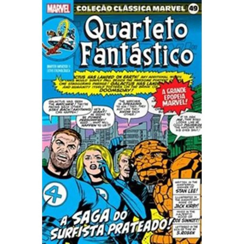 Livro Colecao Classica Marvel Vol.49 Quarteto Fantastico Vol.11 Panini Books (MP)