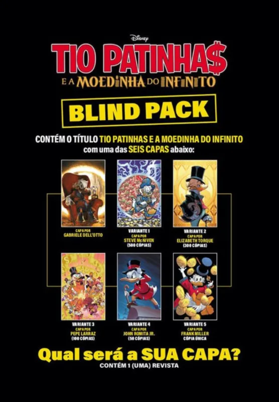 Tio Patinhas E A Moedinha Do Infinito - BLIND PACK - Disney - Livros E Papelaria