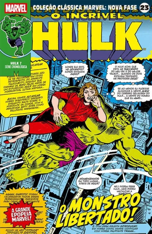 Coleção Clássica Marvel - Nova Fase 23 - Hulk 7 - LC - Livros
