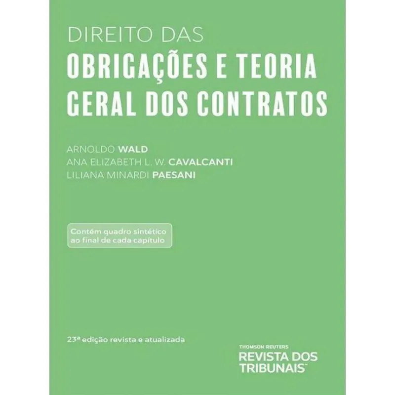 DIREITO DAS OBRIGAÇÕES E TEORIA GERAL DOS CONTRATOS - 2023