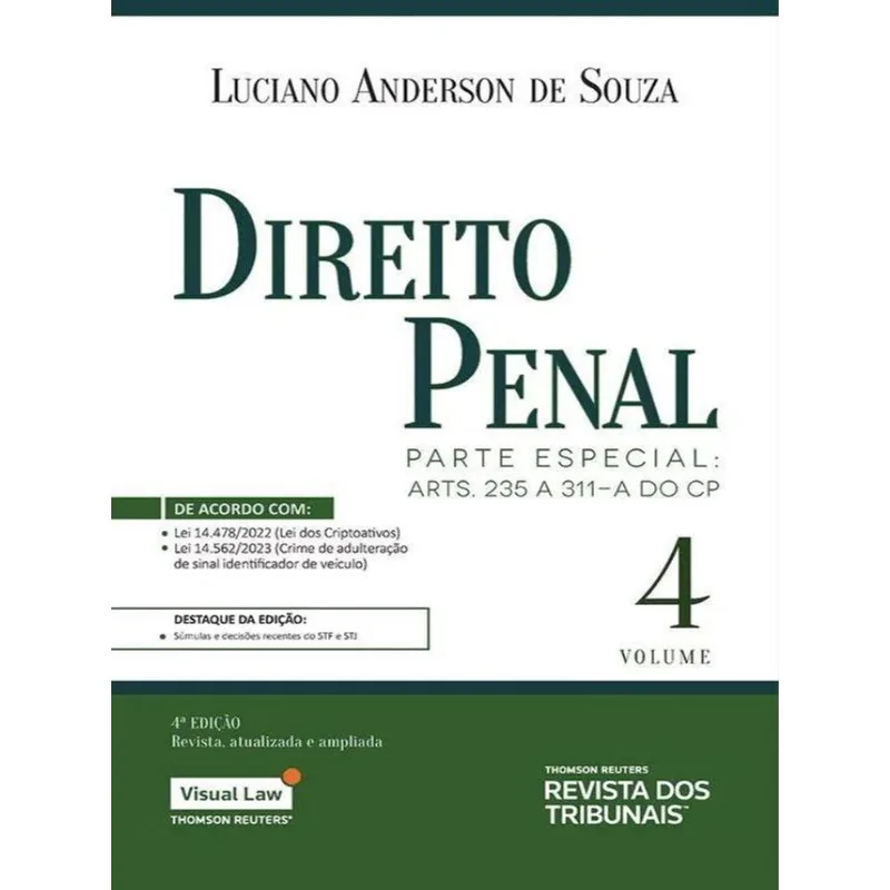 DIREITO PENAL - PARTE ESPECIAL - 2023 - VOL. 4