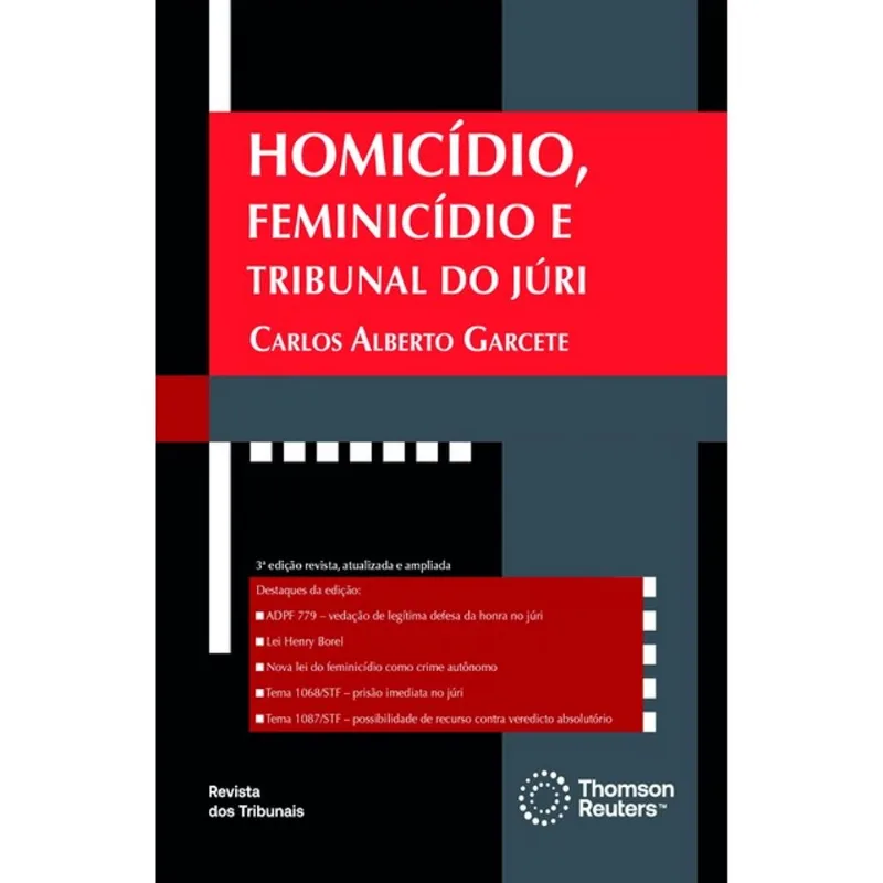 HOMICÍDIO, FEMINICÍDIO E TRIBUNAL DO JÚRI - 2024