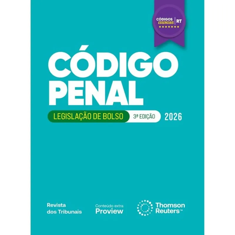 CÓDIGO PENAL - CÓDIGOS ESSENCIAIS - LEGISLAÇÃO DE BOLSO - 2026