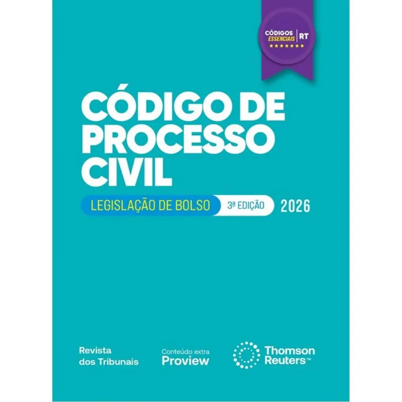 CÓDIGO DE PROCESSO CIVIL - CÓDIGOS ESSENCIAIS - LEGISLAÇÃO DE BOLSO - 2026