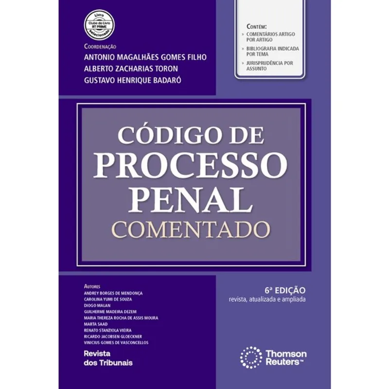 CÓDIGO DE PROCESSO PENAL COMENTADO - 2025
