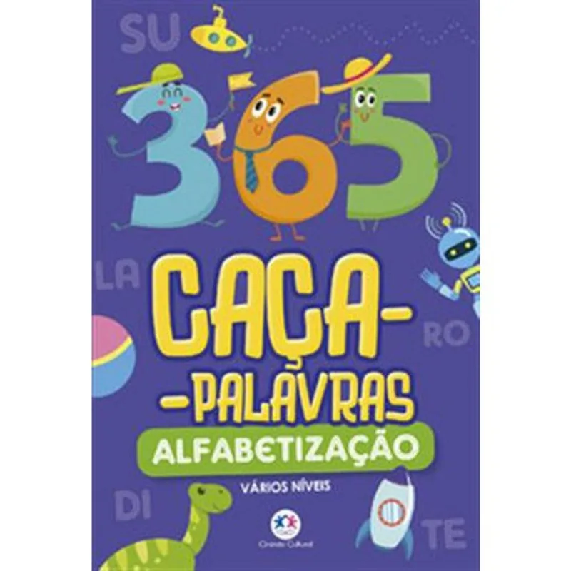 Livro 365 Caça-palavras Alfabetização Ciranda Cultural (MP)