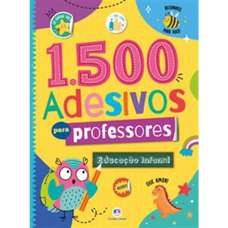 Livro 1500 Adesivos Para Professores Educação Infantil Ciranda Cultural (MP)