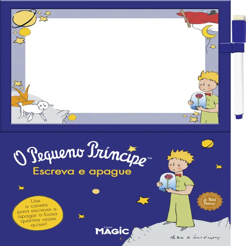 Livro Escreva e Apague O Pequeno Príncipe Magic Kids