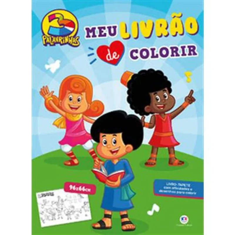 Livro 3 Palavrinhas Meu Livrão De Colorir Ciranda Cultural (MP)