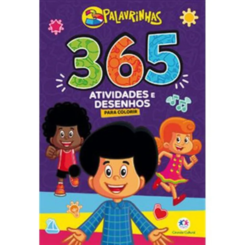Livro 3 Palavrinhas 365 Atividades E Desenhos Para Colorir Cira Nda Cultural (MP)