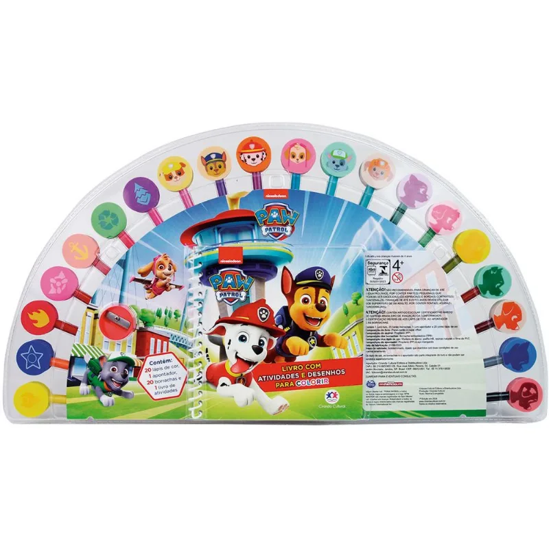 Livro Com Atividades para Colorir - Patrulha Canina - Catavento - MAGIC KIDS