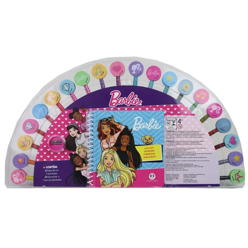 Livro Com Atividades - Desenhos Para Colorir - Barbie - Catavento - MAGIC KIDS