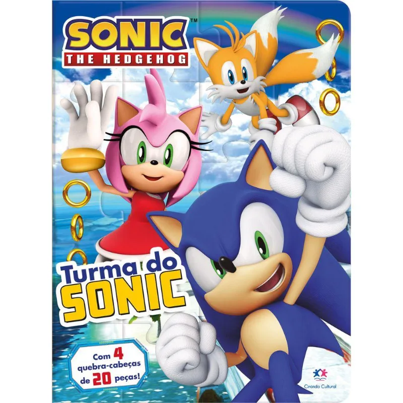 Livro Quebra-cabeça Sonic Turma Do Sonic - Ciranda Cultural