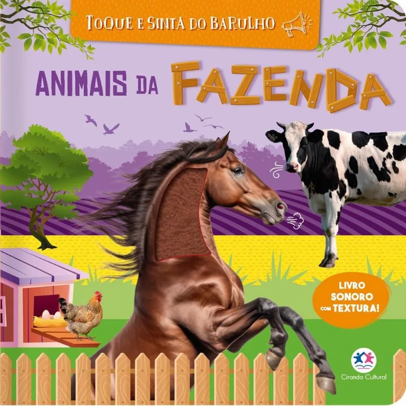 Animais Da Fazenda - Livro Sonoro Com Textura