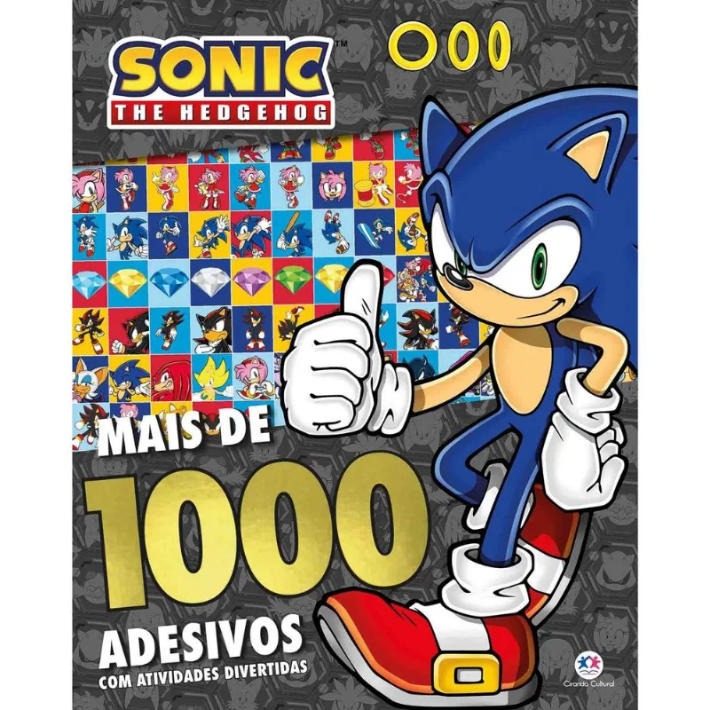 LIVRO SONIC - MAIS DE 1000 ADESIVOS (MP) - CIRANDA CULTURAL