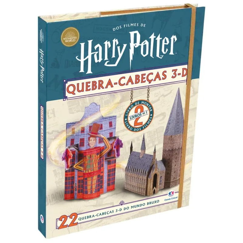 Harry Potter - Livro Com Quebra-Cabeça 3d - LC - Livros