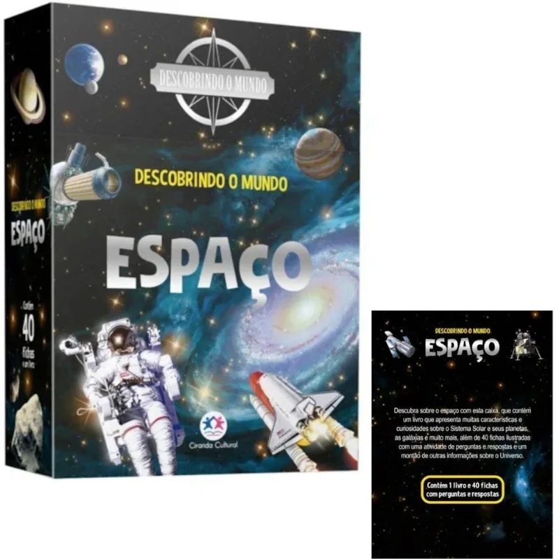 Box Descobrindo o Mundo do Espaço Paco Torrubiano Capa Cartonado 1ª Edição 2024 Ciranda Cultural