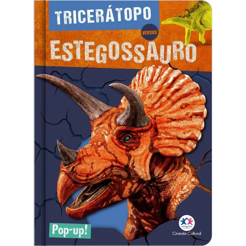 LIVRO TRICERÁTOPO VERSUS ESTEGOSSAURO (MP) - CIRANDA CULTURAL