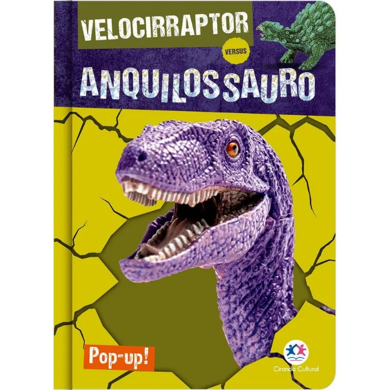 LIVRO VELOCIRRAPTOR VERSUS ANQUILOSSAURO (MP) - CIRANDA CULTURAL