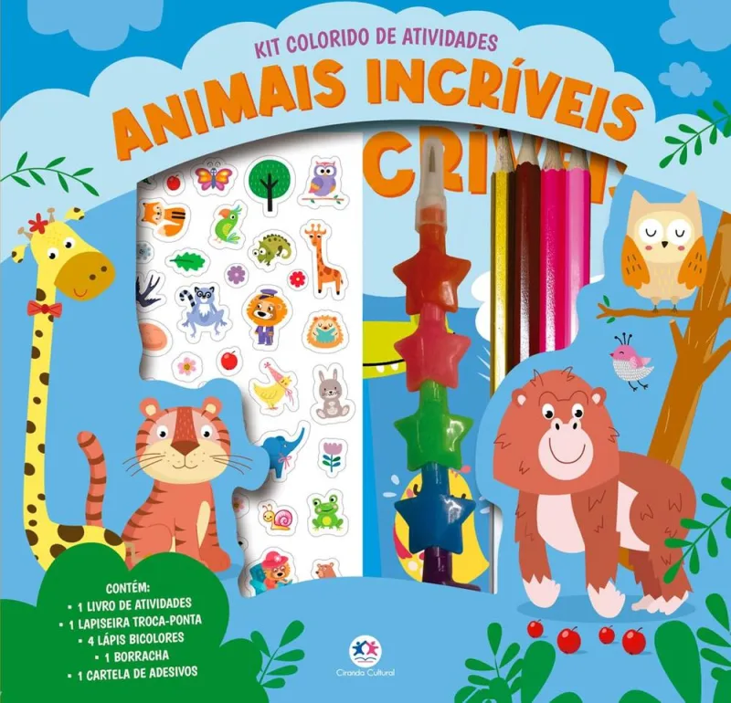 Kit Livro - Animais Incrívei - LC