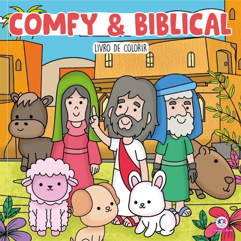 Livro Infantil De Colorir - Comfy And Biblical