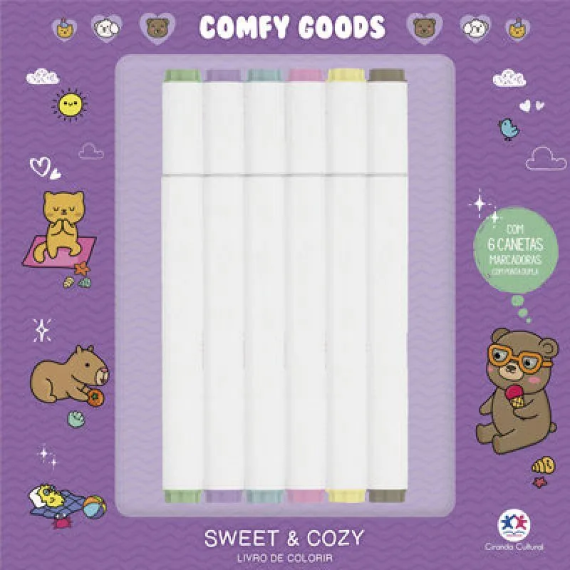 Sweet And Cozy - Para Colorir Com Canetinhas - LC - Livros