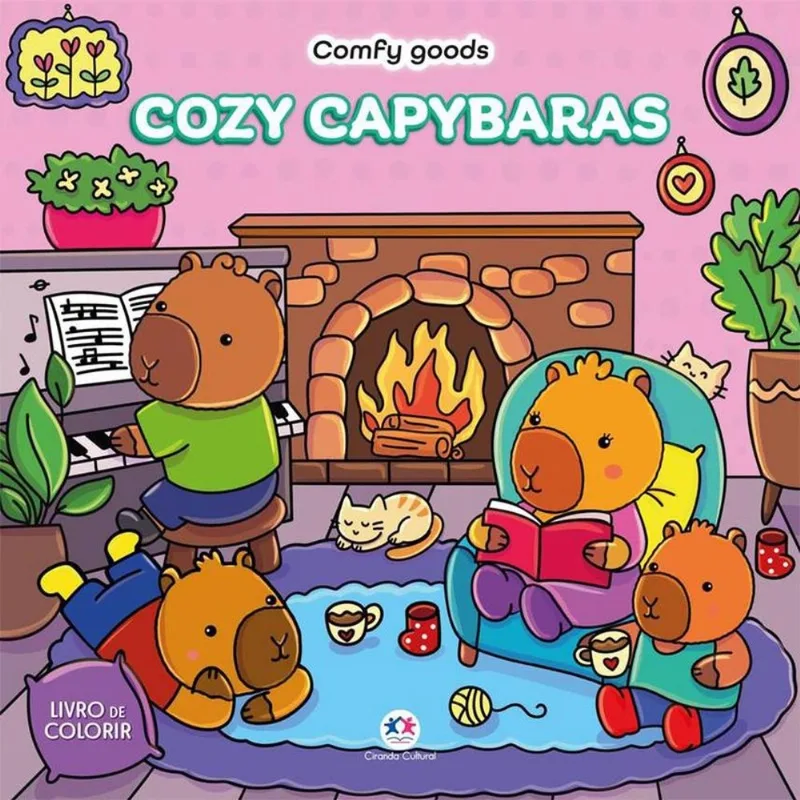 Livro De Colorir Cozy Capybaras Ciranda Cultural (MP)