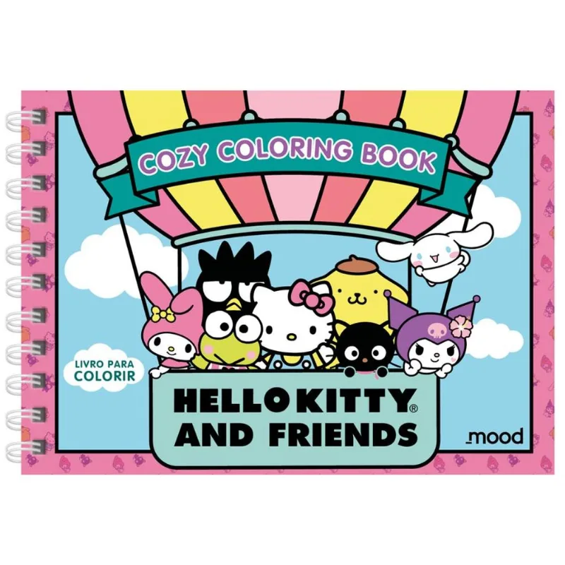 Livro De Colorir - Hello Kitty And Friends - Cozy Coloring Book - Catavento