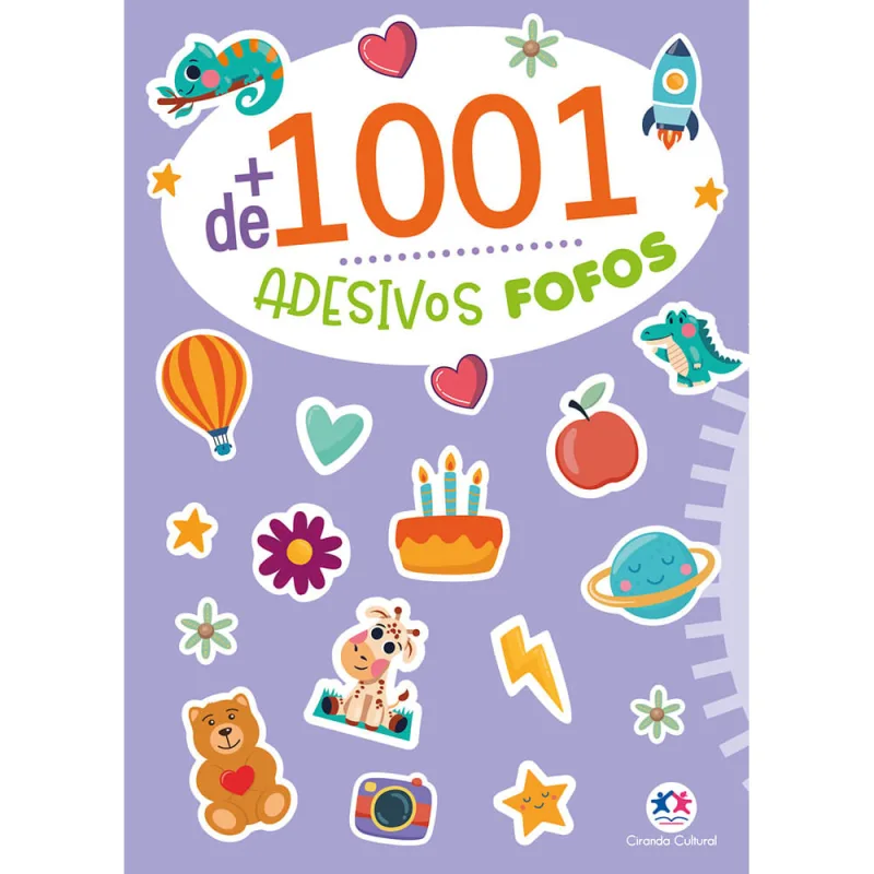 Livro + de 1001 Adesivos Fofos Vol. 2 - Não Disponível