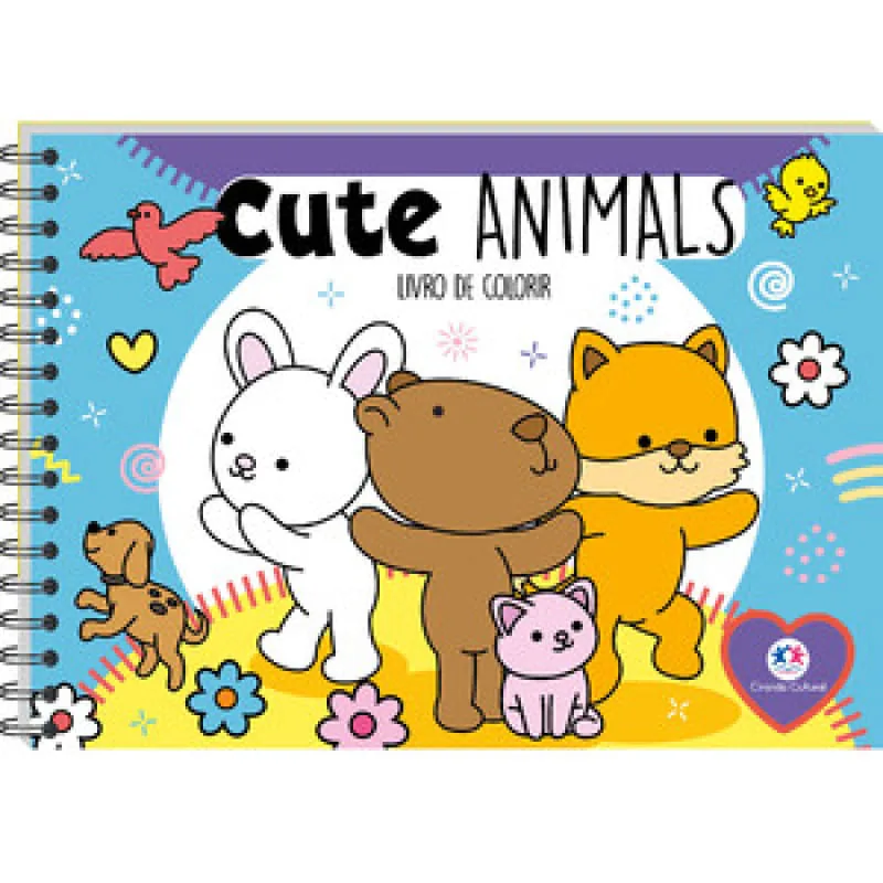 Cute Animals - Livro de Colorir - CIRANDA CULTURAL - Livros