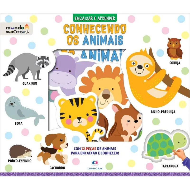 Conhecendo Os Animais - Livro Com Peças Para Encaixar E Aprender